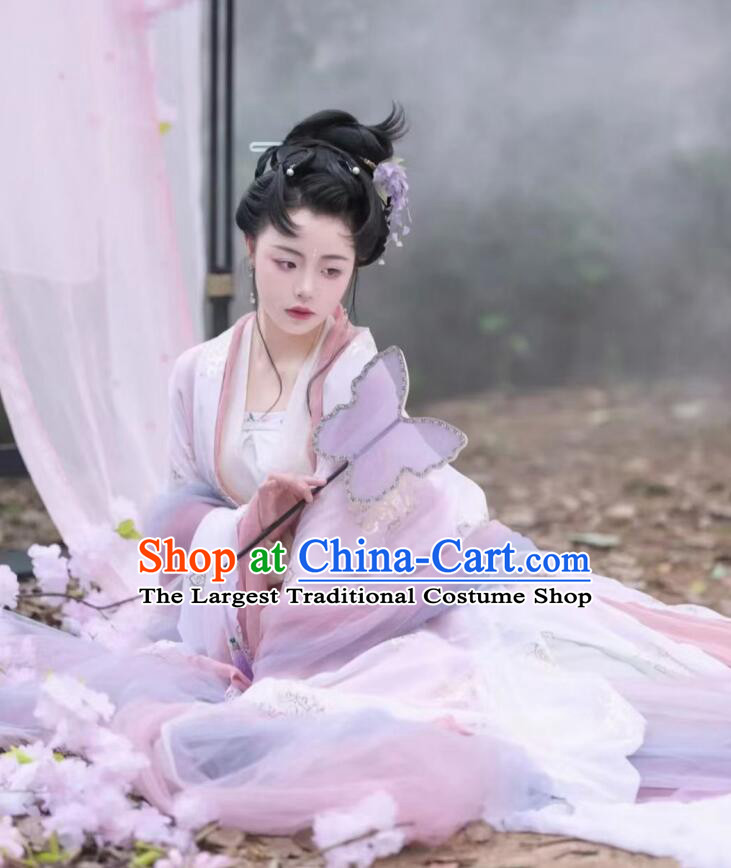 Chinese Traditional Court Woman Clothing Tang Dynasty Imperial Consort Garment Costumes Ancient Goddess Dresses