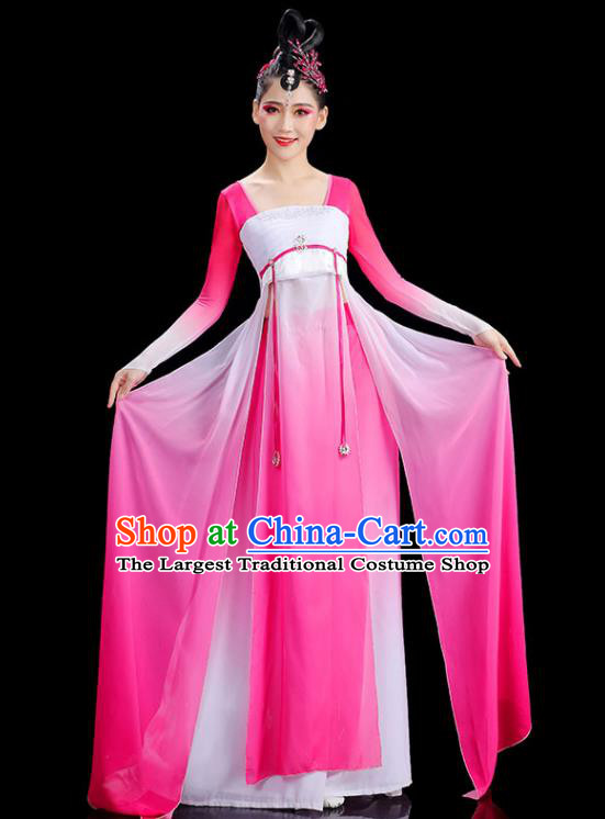 Chinese Stage Performance Pink Dress Classical Dance Clothing Umbrella Dance Fashion Han Tang Dance Costume