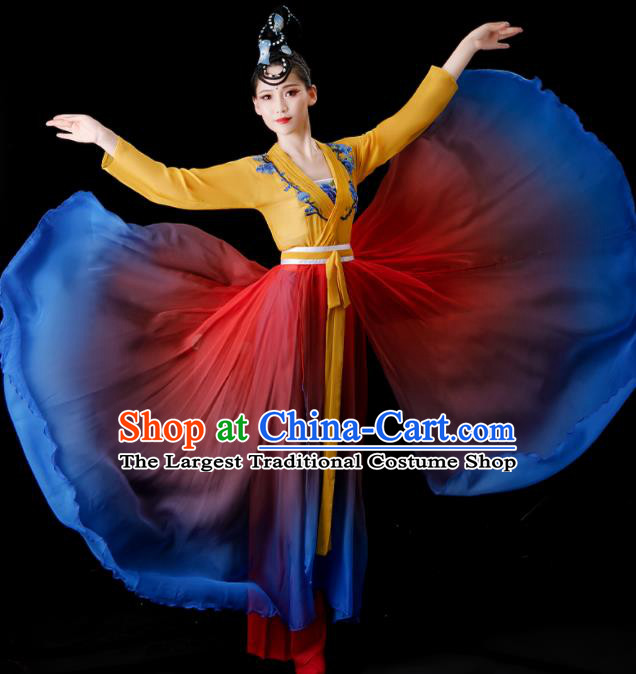 Chinese Classical Dance Costume Han Tang Dance Dress Dancing Competition Clothing Woman Solo Dance Fashion