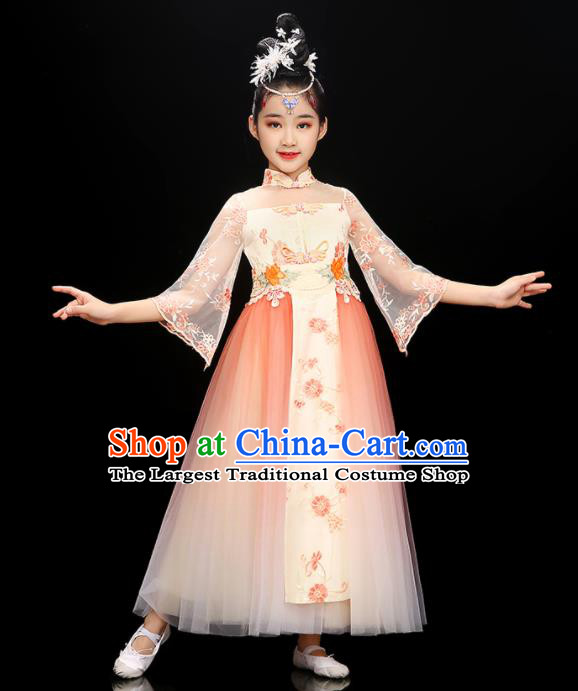 Chinese Classical Dance Dress Traditional Ru Qun Children Dance Clothing Fairy Dance Garment Costume