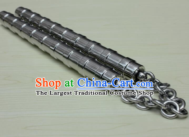 Chinese Martial Arts Nunchaku Handmade Kung Fu Nunchaka Top Stainless Steel Nunchakus