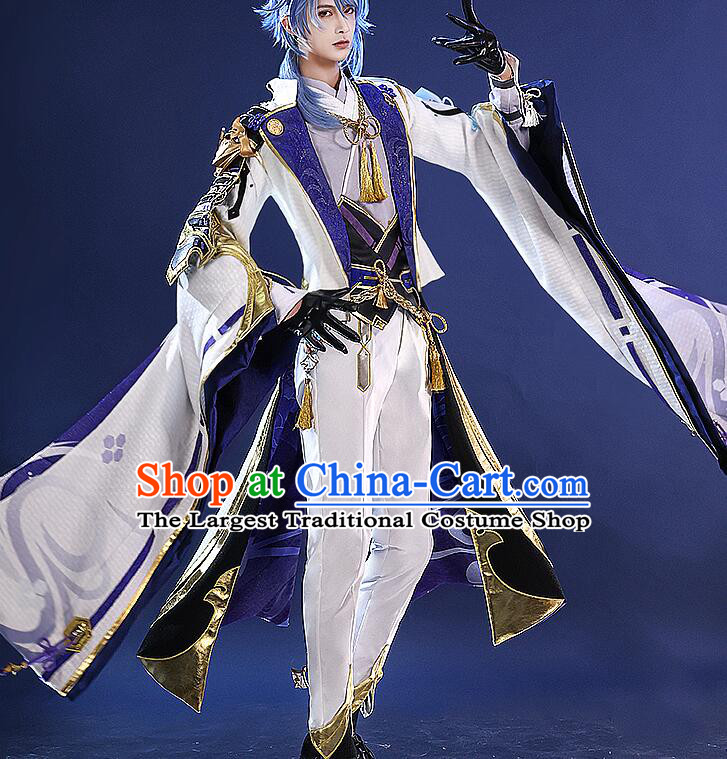 Top Genshin Impact Cosplay Costumes Kamisato Ayato Garments Cos Shogunate Young Lord Outfits