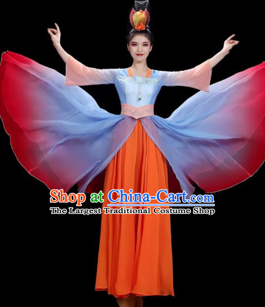 China Stage Performance Garments Classical Dance Clothing Fan Dance Dress Beauty Dance Costume