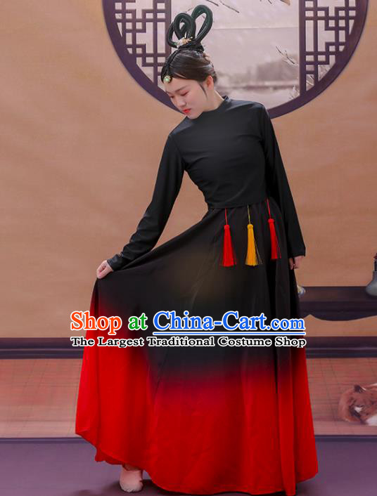 Chinese Classical Dance Clothing Mang Zhong Dance Dress Women Group Performance Garment Costume