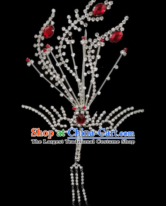 Chinese Beijing Opera Diva Headpiece Ancient Princess Hair Pin Peking Opera Hua Tan Phoenix Hair Jewelry