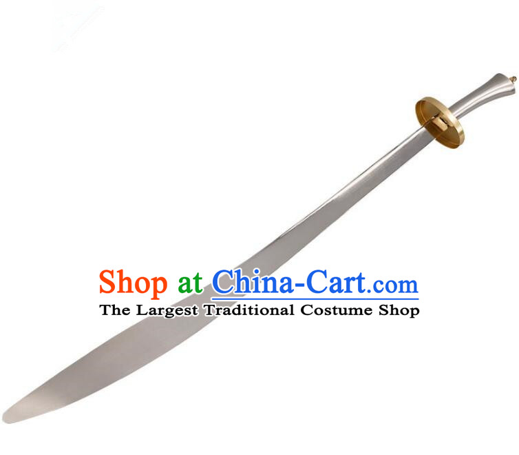 Chinese Wushu Competition Flexible Blade Handmade Tai Chi Performance Broadsword Stainless Steel Blade