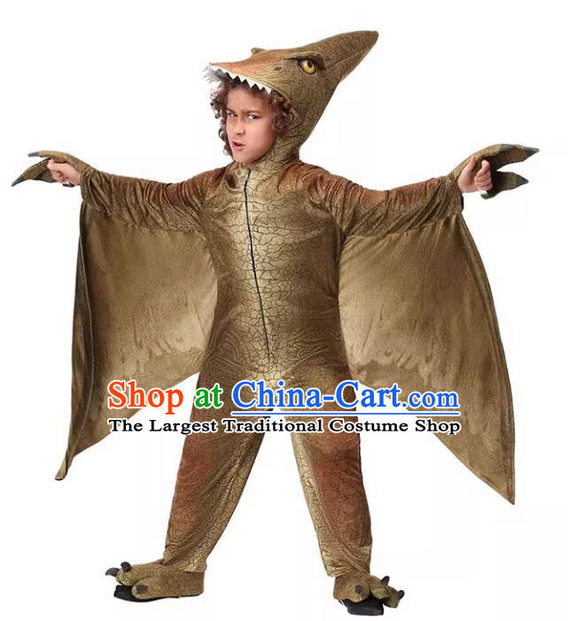 Children Cosplay Pterosaur Outfit Top Halloween Party Costume Stage Performance Dinosaur Clothing