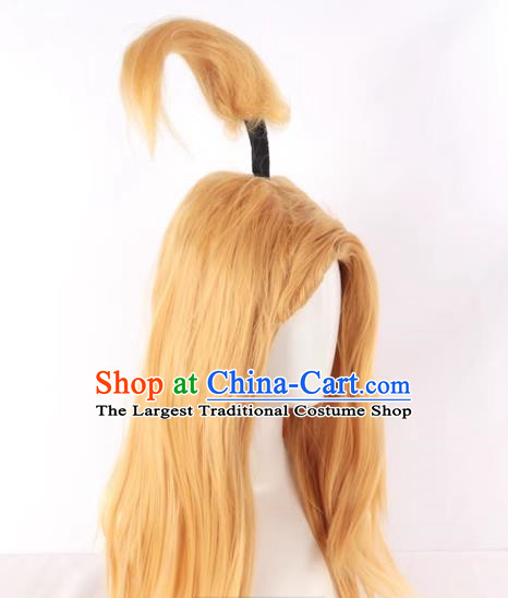 Naruto Deidara Cosplay Wig Original Golden Long Hair Cos