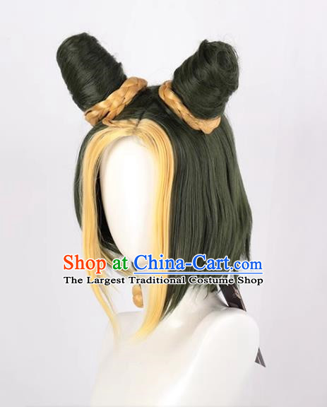 JOJO Bizarre Adventure Stone Sea Kujo Xu Lun Style Cosplay Anime Wig