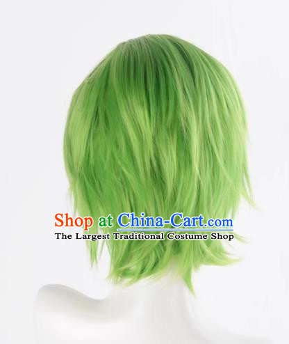 The Law Of Planting Grass Planting Wood Planting Helps All Purpose Mixed Grass Green Reversed Short Hair Cosplay Wig