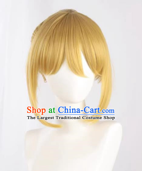 Cosplay Wig V Family Vocaloid Kagamine Ren Younger Brother Formula Younger Brother Golden Color