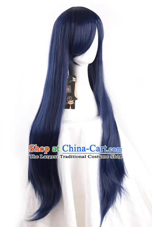 Love Live Sonoda Umi Shikibu Kiyoju II Hinata 80CM Mixed Blue Cos Wig