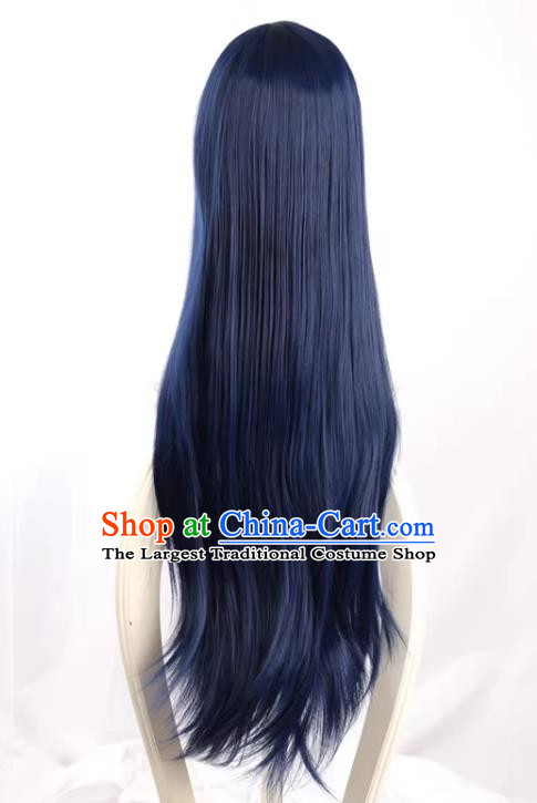 Love Live Sonoda Umi Shikibu Kiyoju II Hinata 80CM Mixed Blue Cos Wig