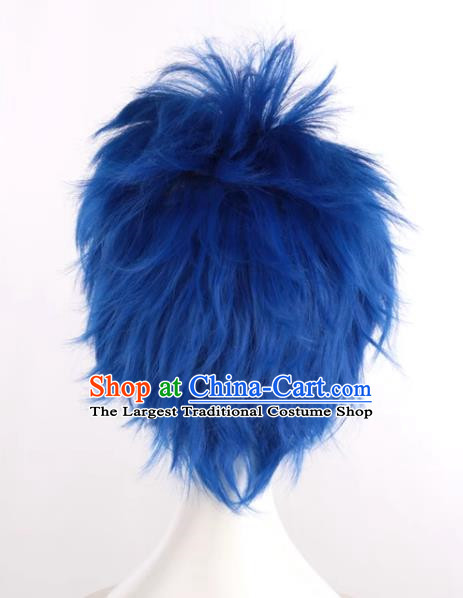 Big Brother Kaito Hajime Sapphire Blue Sky High Reversed Cosplay Anime Wig