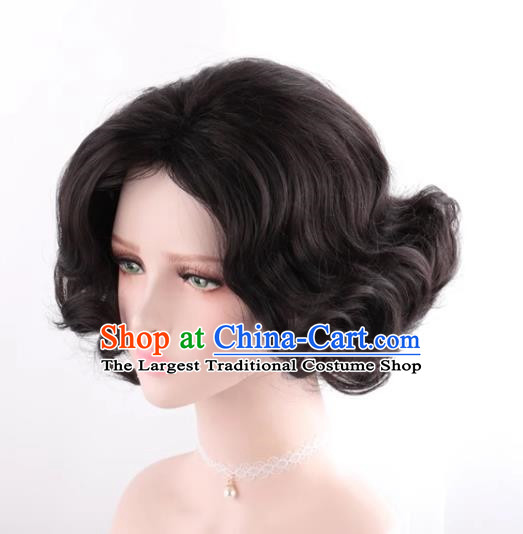 Retro Short Curly Republic Of China Old Shanghai Style Cos Wig