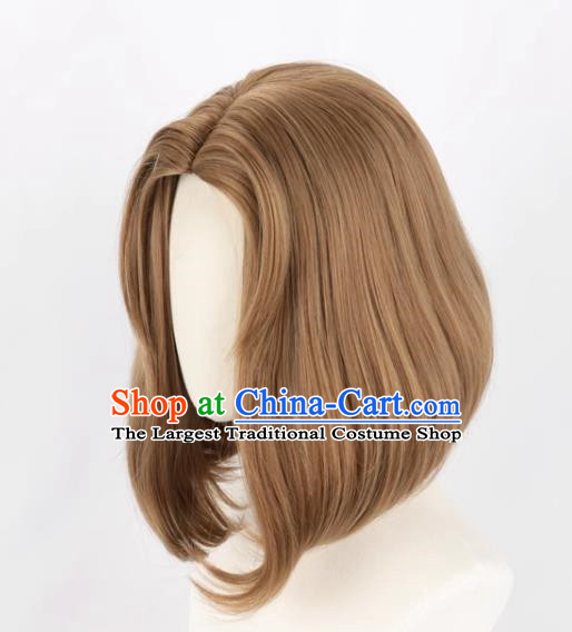 The Fifth Identity Supervisor Madam Red Skin Blood Banquet Mixed Brown Animation Cosplay Wig