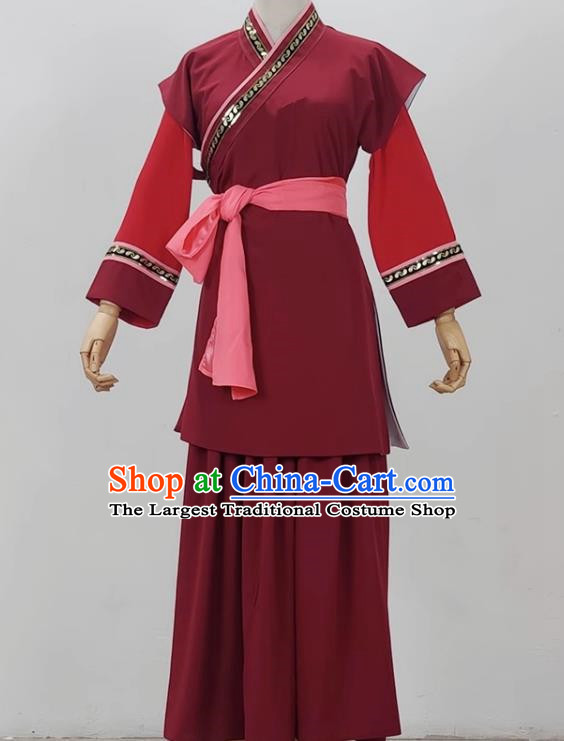 Drama Huadan Village Girl Costumes Yue Opera Huangmei Opera Performance Costumes Fujian Opera Gezi Opera Country Girl Local Opera Costumes