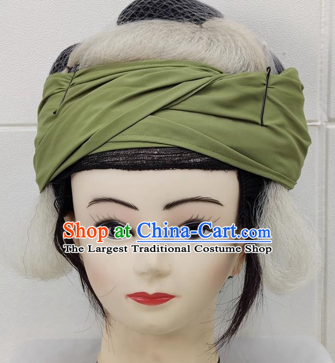 Drama Lao Dan Headgear Costumes Yue Opera Huangmei Opera Costumes Fujian Opera Gezi Opera Kudan Tsing Yi Headgear