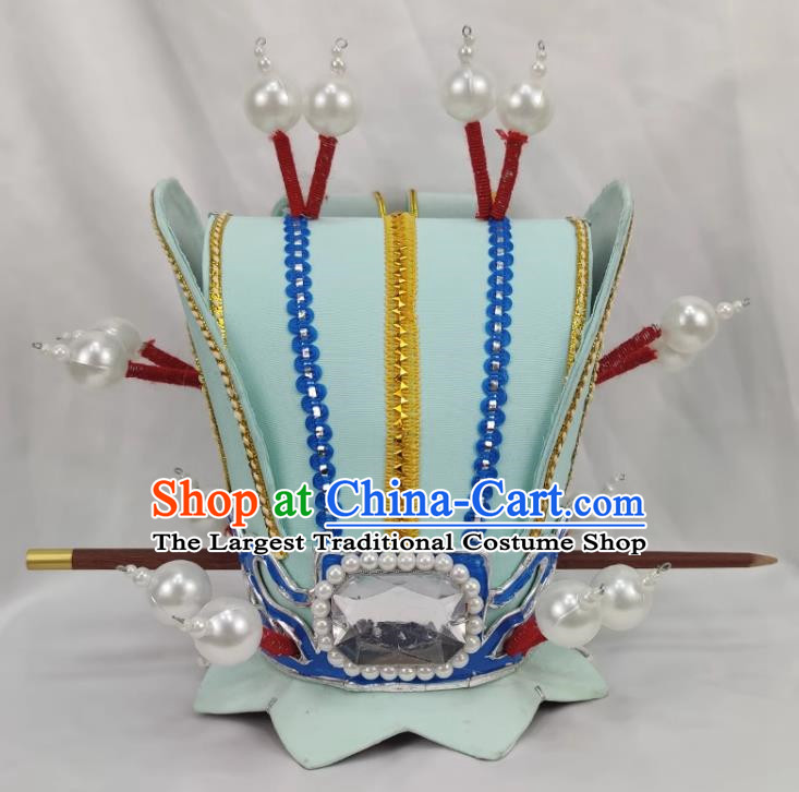 Drama Costumes Ancient Costumes Shaoxing Opera Huangmei Opera Costumes Xiaosheng Headgear Accessories Jiao Zhongqing Hat