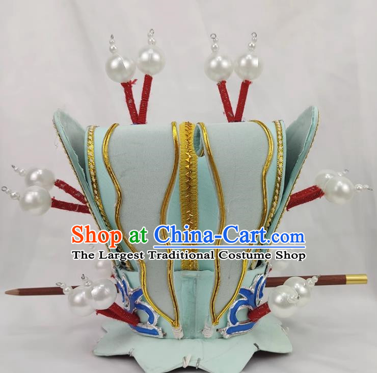 Drama Costumes Ancient Costumes Shaoxing Opera Huangmei Opera Costumes Xiaosheng Headgear Accessories Jiao Zhongqing Hat