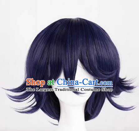 New Danganronpa V3 Ouma Kokichi Black And Purple Gradient Color Style Reversed Cos Wig