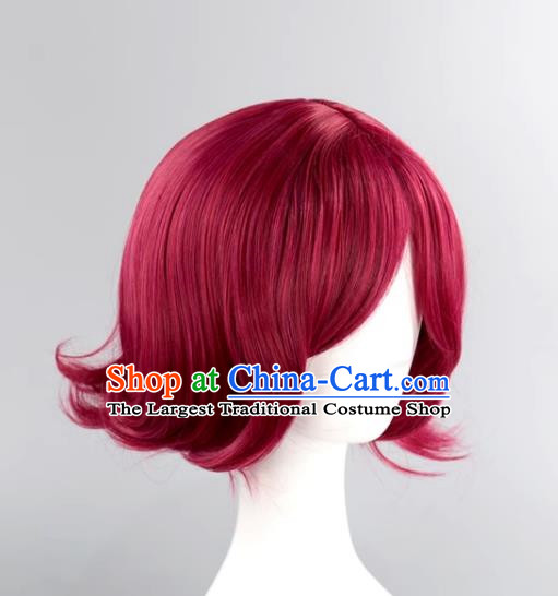 Coffee Maid Daji Dawn Princess Burgundy Glory Cosplay Wig