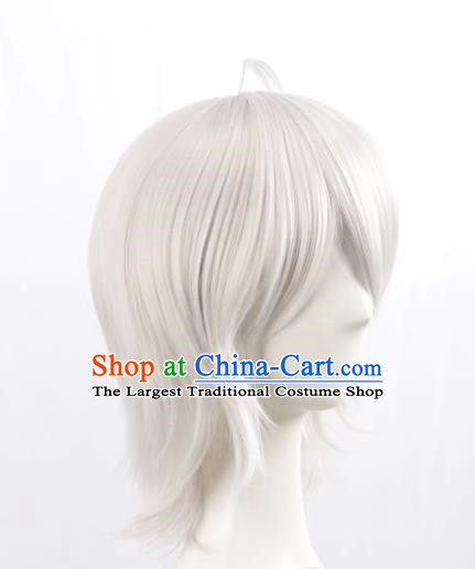 Fate Grand Orde Fgo Joan Of Arc Short Hair Silver White Cos Wig