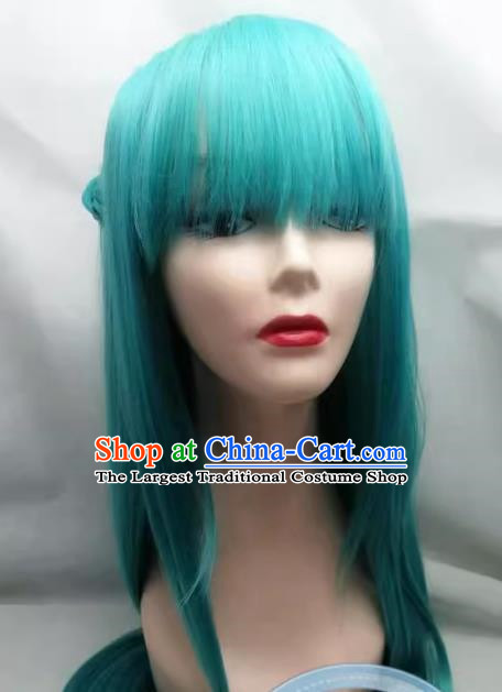 One Piece Xiaozi COS Wig Green Style Braid Anime Cosplay Customization