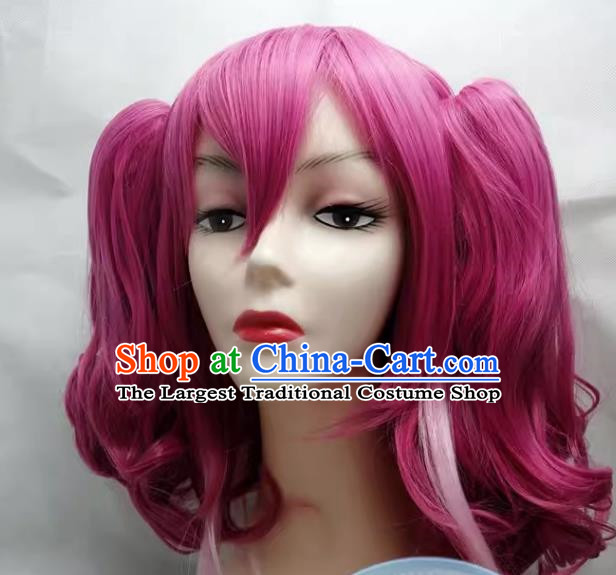 Yu Gi Oh ARC V COS Hiiragi Yuzu COSPLAY Fake Hair Wig Custom Made