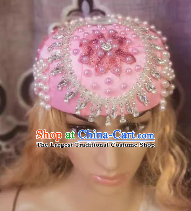 China Xinjiang dance hat accessories Maixi Lapu Uyghur domed pearl hat