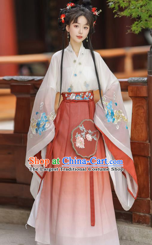 Traditional Hanfu Dress Chinese Ancient Princess Costume Southern and Northern Dynasties Woman Clothing