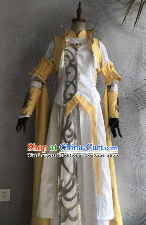 Ancient Swordswoman Costumes Cosplay Noble Lady Clothes Jian Xia Qing Yuan NPC Clothing