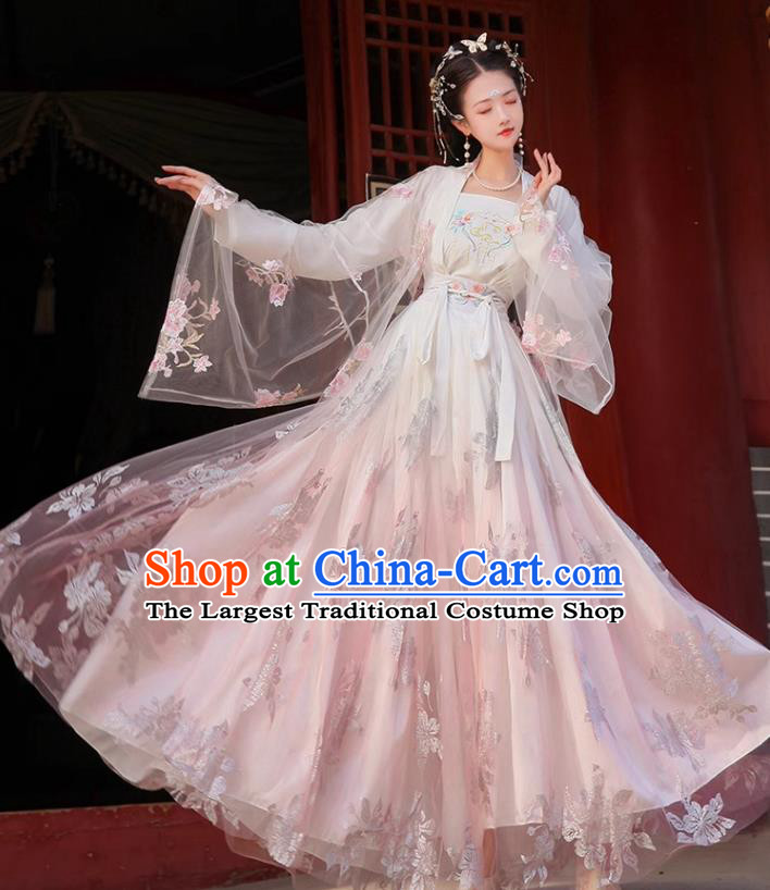 Ancient China Fairy Costumes Song Dynasty Woman Clothing Traditional Hanfu Liu Xian Dress