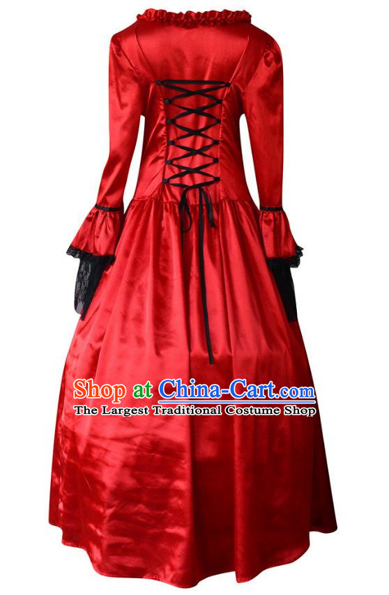 Cosplay European Medieval Noble Court Long Dress For Stage Plays Featuring European And American Retro Style Formal Evening Dresses For Women