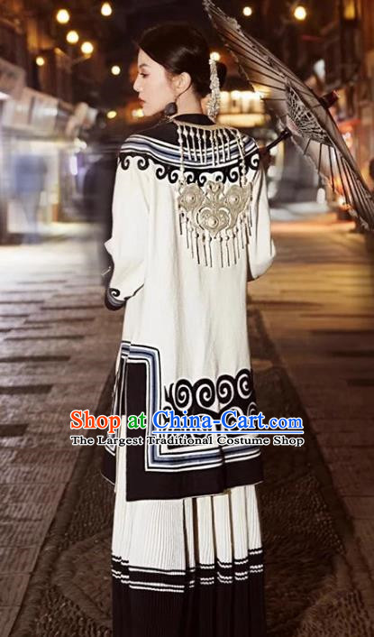 Yi Traditional Handmade Ancasano Costume Super Fairy Chinese Style Travel Photography Ethnic Style Photography Art Photography Clothing