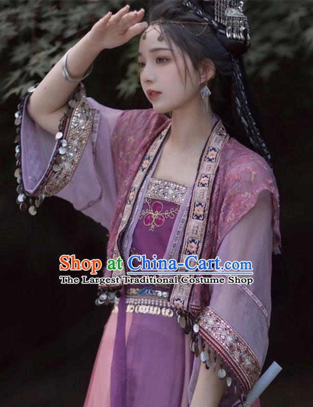 Zixuan Hanfu Women Song Dynasty Short Pair Of Cardigans With Slings And Half Sleeved Vests Twelve Torn Skirts