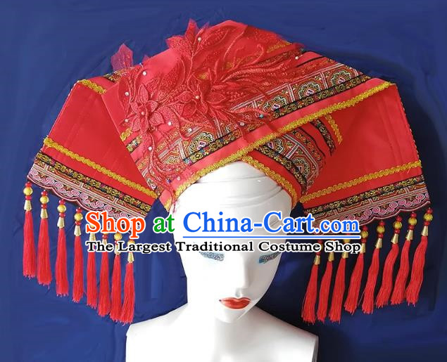 Ethnic Minority Hat Zhuang Women Hat Etiquette Solo Hat