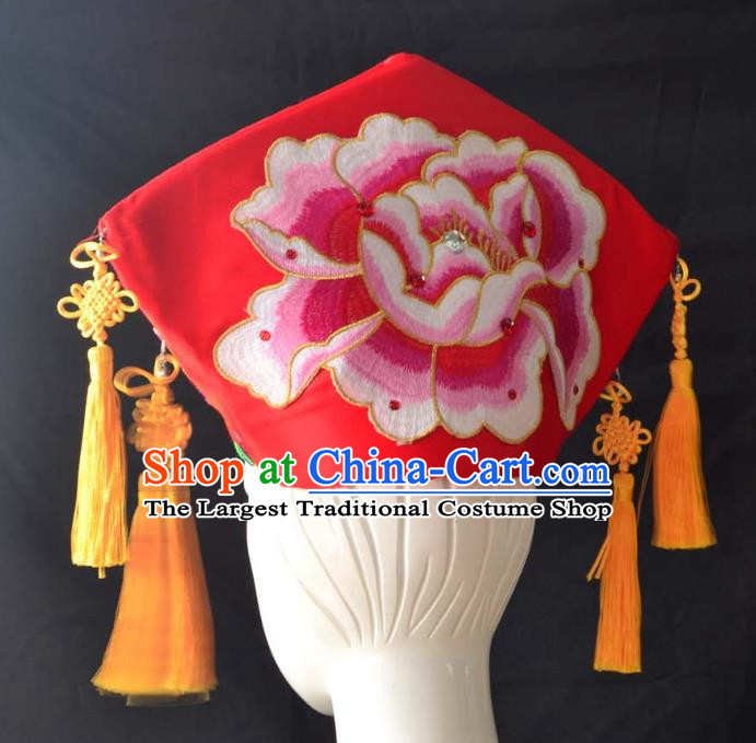 Guangxi Women Adult Minority Performance Hat Zhuang Nationality Folk Song Advanced Embroidery Handmade Headwear