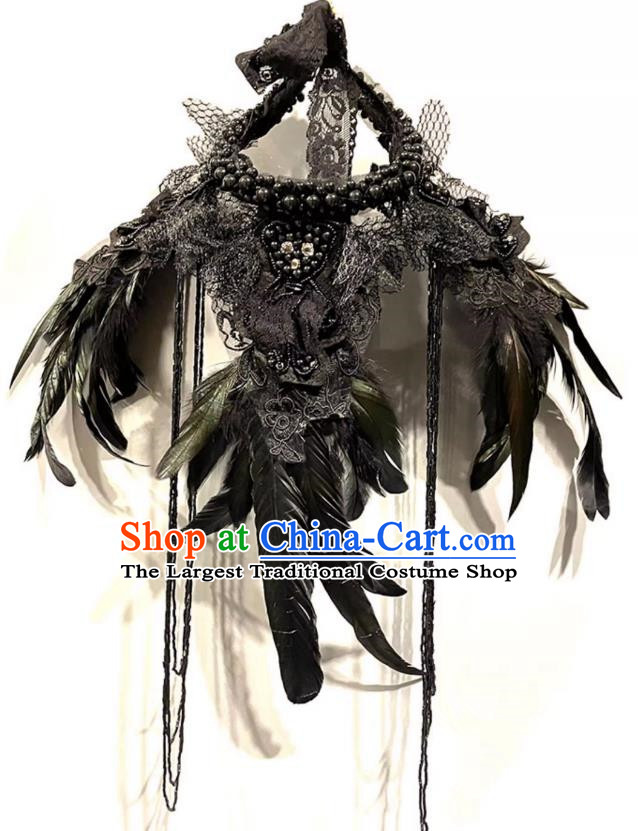 Stage Catwalk Independent Loading And Unloading Feather Shoulder Accessories