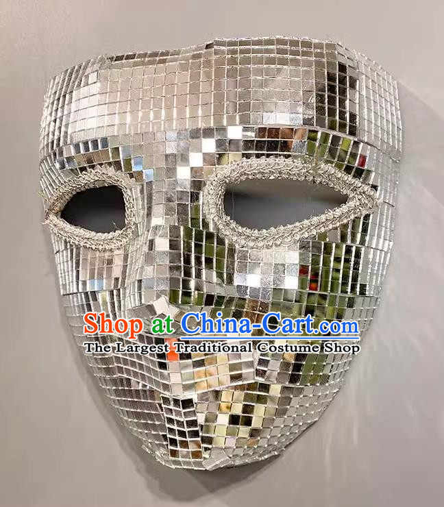 Venice Exaggerated Full Face Shiny Handmade Punk Mask Masked Singing Performance Modeling Stage Wan Christmas