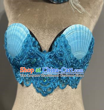 Ocean Wind Mermaid Princess Scallop Bra Natural Shell Bra Pearl Shark Performance Costumes