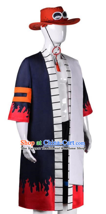 Cosplay Clothes Set Short Kimono Hat Halloween Costumes