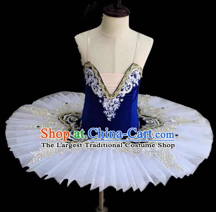 Ballet Skirt Professional Children Performance Costume Little Swan Dance Gauze Skirt Suspenders TUTU Skirt Performance Clothing Female