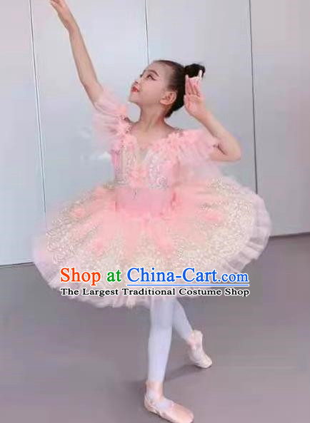 Ballet Skirt Children Little Swan Costumes Girls Fluffy Gauze Skirt Tutu Skirt Dance Performance Costumes