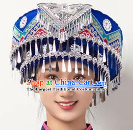 Ethnic Minority Hat Miao Tujia Zhuang Headdress Female Performance Stage Jewelry Yi Naxi