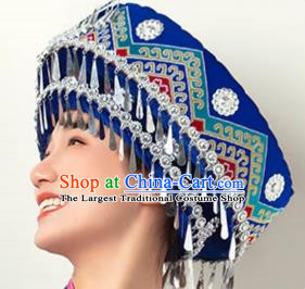 Ethnic Minority Hat Miao Tujia Zhuang Headdress Female Performance Stage Jewelry Yi Naxi