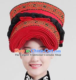 Ethnic Minority Hat Miao Tujia Zhuang Headdress Female Performance Stage Jewelry Yi Naxi