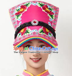 Ethnic Minority Hat Miao Tujia Zhuang Headdress Female Performance Stage Jewelry Yi Naxi