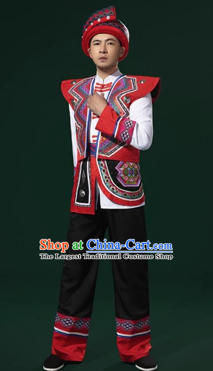 Ethnic Minority Costumes Male Guizhou Miao Yi Nationality Dong Nationality Yunnan Bai Nationality Tujia Yao Nationality Stage Performance Costumes