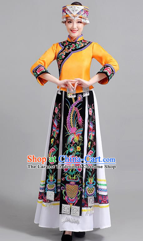 56 Ethnic Minority Costumes Female Miao Yao Yao Yi Yi Embroidery Adult Tujia Costume Performance Dance Performance